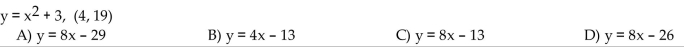 Find an equation for the tangent to the curve at the given point.