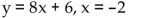 <strong>Find the slope of the curve at the indicated point. </strong> A) m = -16 B) m = -8 C) m = 8 D) m = 16