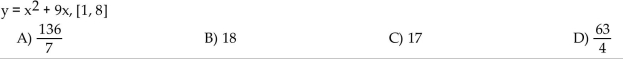 Find the average rate of change of the function over the given interval.