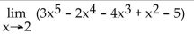 <strong>Find the limit. </strong> A) 47 B) -161 C) -33 D) -97