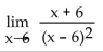 <strong>Find the limit, if it exists. </strong> A) 0 B) 6 C) Does not exist D) -6