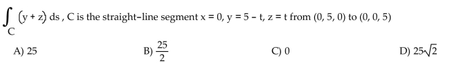 Evaluate the line integral along the curve C.