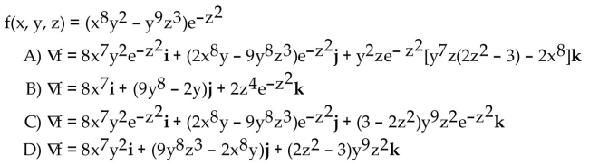 Find the gradient field of the function.