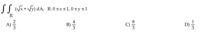 Evaluate the double integral over the given region.
