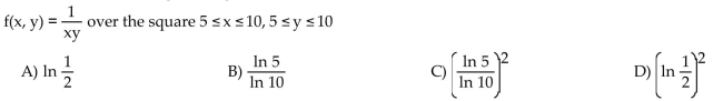 Integrate the function f over the given region.