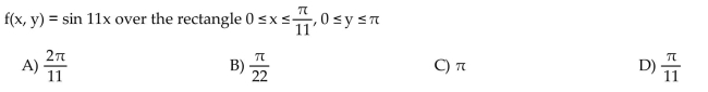 Integrate the function f over the given region.