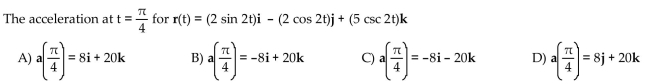 The position vector of a particle is r(t). Find the requested vector.