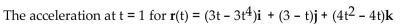 <strong>The position vector of a particle is r(t). Find the requested vector. </strong> A) a(1) = -36i - j + 8k B) a(1) = -9i + 8k C) a(1) = 36i + 8k D) a(1) = -36i + 8k