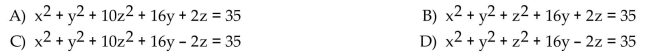 Find an equation for the sphere with the given center and radius. Center (0, -8, -1), radius = 10