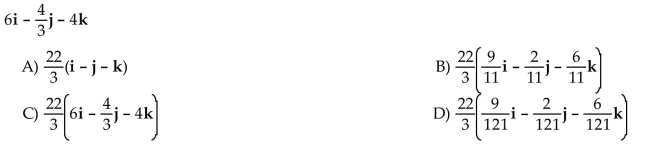 Express the vector as a product of its length and direction.