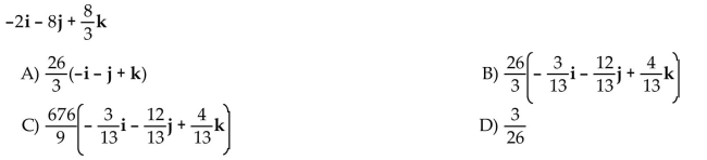 Express the vector as a product of its length and direction.