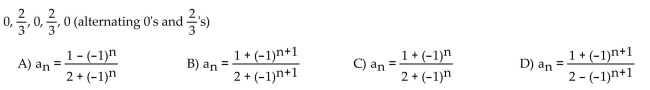 Find a formula for the nth term of the sequence.
