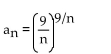 <strong>Find the limit of the sequence if it converges; otherwise indicate divergence. </strong> A) 1 B) ln 9 C) 0 D) Diverges