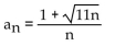 <strong>Determine whether the nonincreasing sequence converges or diverges. </strong> A) Converges B) Diverges
