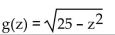 <strong>Find the domain and range of the function.  </strong> A) D: (-5,5), R: (-5,5)   C) D: [-5,5], R: [0,5]   <div style=padding-top: 35px> 