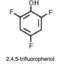 <strong>Why is 2,4,5-trifluorophenol much more acidic than phenol? </strong> A)The fluorines adjacent to the OH group are large and shield the hydroxl group from making the solution basic. B)The fluorines de-stabilize the benzene ring and thus give the structure more acidic characteristics. C)The fluorines have high electronegativities and help to stabilize the negative charges,which makes it even easier for the hydrogen to be lost. D)False! 2,4,5-trifluorophenol is actually not more acidic than phenol.