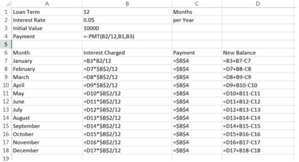 In the example shown below, cell B2 uses an Excel formula.