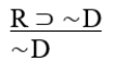 <strong>R </strong> A) Invalid. B) Affirming the consequent. C) Disjunctive syllogism. D) Modus tollens. E) Modus ponens.