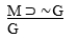 ∼M  