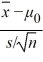 <strong>When conducting a hypothesis test concerning the population mean, and the population standard deviation is unknown, the value of the test statistic is calculated as ________.</strong> A) z = B) t<sub>df</sub> = C) z = D) t<sub>df </sub> =