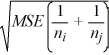 <strong>Which of the following is the Fisher's 100(1− α)% confidence interval for the difference between two population means μ<sub>i</sub> - μ<sub>j</sub>?</strong> A) ( <sub>i - </sub> <sub> </sub> <sub>j</sub>) ± B) ( <sub>i - </sub> <sub> </sub> <sub>j</sub>) ± C) ( <sub>i - </sub> <sub> </sub> <sub>j</sub>) ± D) ( <sub>i - </sub> <sub> </sub> <sub>j</sub>) ± t<sub>α,c</sub><sub>-1</sub> <sub> </sub>