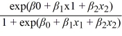 A bank manager is interested in assigning a rating to the holders of credit cards issued by her bank. The rating is based on the probability of defaulting on credit cards and is as follows. To estimate this probability, she decided to use the logit model, P = , where y = a binary response variable which is 1 if the credit card is in default and 0 otherwise x<sub>1</sub> = the ratio of the credit card balance to the credit card limit (in %) x<sub>2</sub> = the ratio of the total debt to the annual income (in %) The following output is obtained. Note: The p-values of the corresponding tests are shown in parentheses below the estimated coefficients. Assuming the debt ratio 30%, compute the increase in the probability of defaulting when the balance ratio goes up from 5% to 15%.