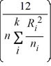 <strong>Which of the following is the test statistic for the Kruskal-Wallis test?</strong> A) H = - 3(n + 1) B) H = - 3(n + 1) C) H = - 3(n + 1) D) H = + 3(n + 1)