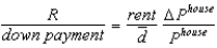 <strong>The arbitrage condition for residential investment is:</strong> A) . B) . C) . D) . E) .