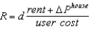 <strong>The arbitrage condition for residential investment is:</strong> A) . B) . C) . D) . E) .