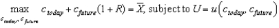 <strong>The household problem is to solve:</strong> A) . B) . C) . D) . E)