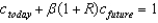 <strong>With logarithmic utility, the Euler equation is given by:</strong> A) . B) . C) . D) . E) .