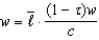 <strong>When taxes are included in the stylized DSGE model, with Cobb-Douglas production, labor demand is given by:</strong> A) . B) . C) . D) . E) .