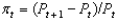 <strong>In the text, inflation is given by the equation ________, where is the current price level and <sub> </sub>is the future price level.</strong> A) B) C) D) E)