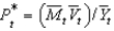 <strong>According to the quantity theory of money, the price level can be written as:</strong> A) . B) . C) . D) . E) .