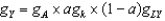 <strong>In the combined Solow-Romer model, the growth rate of total output, using the production function , is given as:</strong> A) . B) . C) . D) . E) .