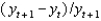 <strong>The growth rate of any variable y between periods t and t +1 is the ________ and is given by the term ________.</strong> A) percentage of that variable; B) percentage change in that variable; C) change in that variable; D) percent of that variable; E) percent change in that variable;