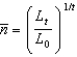 <strong>Suppose population growth is given by , where L<sub>0</sub> is the population today, Is the population in t periods, and Is the population constant growth rate. If we do not know what value Takes but do know the values of L<sub>0</sub>, , and t, we can calculate By punching ________ into our calculators.</strong> A) B) C) D) E)