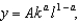 Suppose k and l grow at constant rates given by and and A is a constant. If the growth rate of y is
