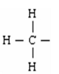 <strong>The structural formula of the methyl group is</strong> A) B) C) D)
