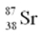 <strong>The product of the gamma decay of the strontium isotope   is</strong> A)  B)  C)  D)  <div style=padding-top: 35px> 