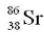 <strong>The product of the gamma decay of the strontium isotope   is</strong> A)  B)  C)  D)  <div style=padding-top: 35px> 