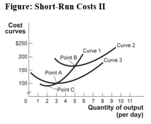 Use the following to answer question: -(Figure: Short-Run Costs II)Use Figure: Short-Run Costs II.Curve 3 is the _____ cost curve.