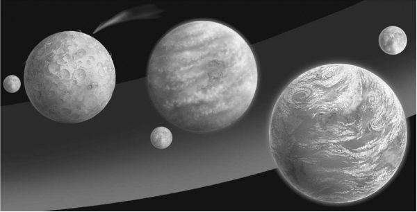 <strong>The figure below represents the final stage in the Earth's formation,which is marked by all of the following EXCEPT </strong> A) atmosphere formation. B) rains creating the oceans. C) gases being added by passing comets. D) differentiation of the core and mantle.