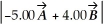 <strong>Vectors and Are shown in the figure. What is ? </strong> A) 31.8 B) -32.0 - 2.00 C) 1028 D) 34.0 E) -2.00 - 32.0