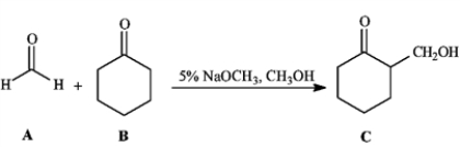 Consider the reaction below to answer the following question(s). Refer to instructions. Draw the structure of the enolate ion that is generated during the course of this reaction.
