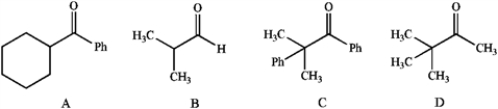 Which of the following does not possess an enol form? Explain your choice.