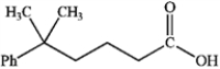 <strong>What is the IUPAC name of the following compound? </strong> A) 5,5-dimethyl-5-phenylpentanoic acid B) 5-methyl-5-phenylhexanoic acid C) 2,2-dimethylphenylpropanoic acid D) 5,5-dimethyl-5-phenylbutanal