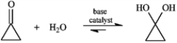 <strong>Consider the reaction below to answer the following question. Many nucleophilic addition reactions of aldehydes and ketones are catalyzed by acid or base. Bases catalyze hydration by:</strong> A) making the carbonyl group more electrophilic B) shifting the equilibrium of the reaction C) making the carbonyl group less electrophilic D) converting the water to hydroxide ion, a much better nucleophile