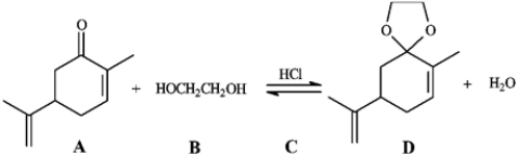 <strong>Consider the reaction below to answer the following question. Refer to instructions. The product of this reaction is called:</strong> A) an ylide B) an acetal C) a gem diol D) a hydrate