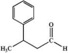 <strong>What is the IUPAC name of the following compound? </strong> A) 3-methyl-3-phenylpropanol B) 3-phenylbutanal C) 3-phenyl-1-butanone D) 3-phenylbutanoic acid